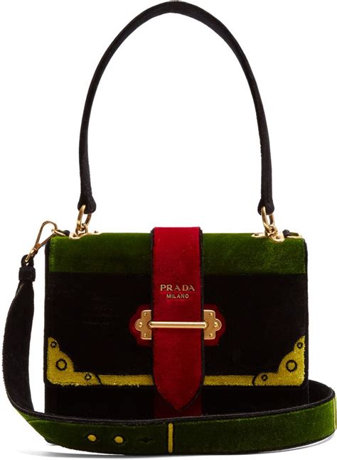 prada cartoon velvet bag strap|Black Padded Velvet Mini Handbag .